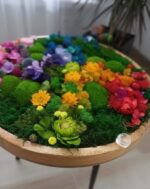 Machový stolík kvetinový – Obrázok 2