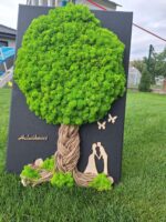 Machový strom na čiernom podklade 30x40cm – Obrázok 11