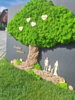 Machový strom na čiernom podklade 60x40cm – Obrázok 13