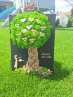 Machový strom na čiernom podklade 30x40cm – Obrázok 10