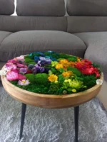 Machový stolík kvetinový – Obrázok 6