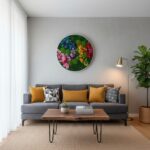 Machový obraz – Kvetinový