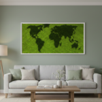 Machová mapa sveta lišajníková