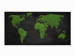 Machová mapa sveta na čiernom podklade – Obrázok 3